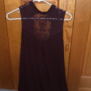 Mock turtle neck dress